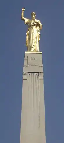 The Hill Cumorah Angel Moroni statue in 2005.