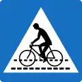 privileged cyclist crossing