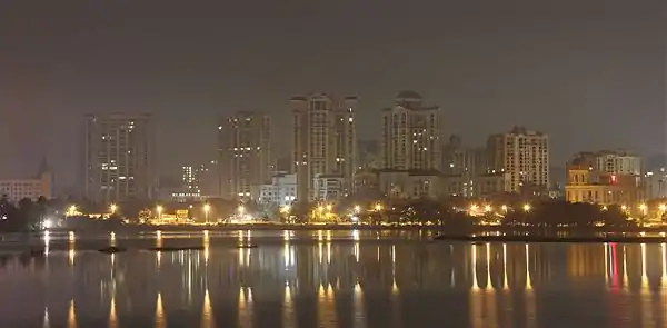 Hiranandani Gardens skyline (seen from Powai Lake).