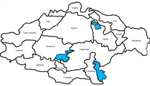 Sophene and the other provinces of the ancient kingdom of Armenia