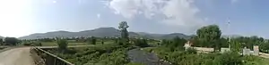 Panorama of Hobardzi from the main road into the village