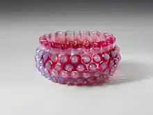 glass bowl with points everywhere