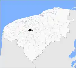 Municipal location in Yucatán