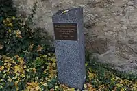 A memorial to James (Jacob) Keith stands in the village.