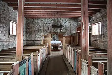 Interior of the church