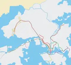 Hong Kong MTR system map