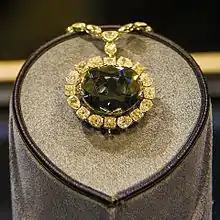 Hope Diamond in the National Museum of Natural History, Washington DC.