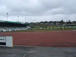 Multipurpose sports stadium, with covered grandstand