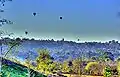 Hot air balloons are a common sight during late afternoons and dusk over Olivenhain, CA.