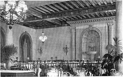 View of the east wall of The Cafe Rouge