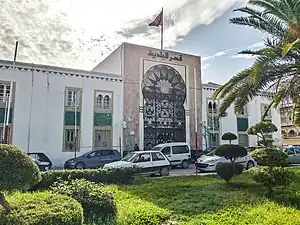 View of the town hall of the city