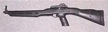 a semi-automatic rifle