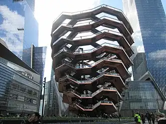 Vessel, by Thomas Heatherwick, is composed of multiple stairways and landings