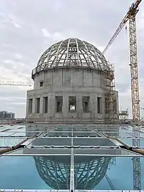 The dome under reconstruction, 11 June 2016