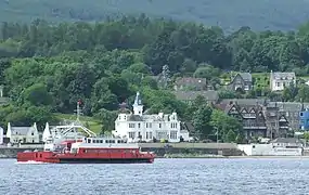 A Western Ferries ferry approaching the quay.