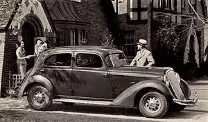 1934 Model J Aero-Dynamic Sedan – six cylinder