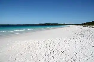 White sand