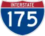 Interstate 175 marker