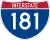 Interstate 181 marker