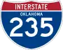 Interstate 235 marker