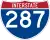 Interstate 287 marker