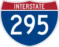 Interstate 295 and North Carolina Highway 295 marker