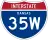 Interstate 35W marker