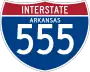 Interstate 555 marker