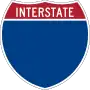 Blank Interstate shield