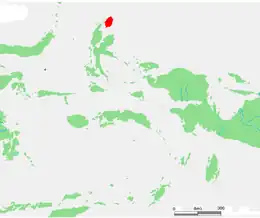 Location within Maluku Islands