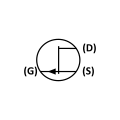 P-channel junction gate field-effect transistor (JFET)