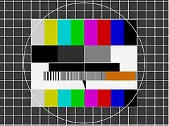 Recreation of the modified FuBK test card used by IRIB.