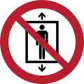 P027 – Do not use this lift for people