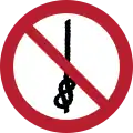 P030 – Do not tie knots in rope