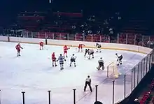 Canada versus the Netherlands game action photo