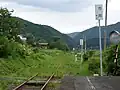 On the platform looking toward Bitchū-Kōjiro Station