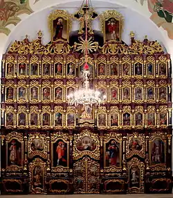 The iconostasis of the cathedral