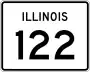 Illinois Route 122 marker