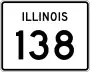 Illinois Route 138 marker