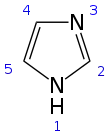 Skeletal formula with numbers