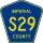 County Road S29 marker