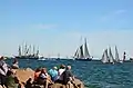 Spectators at the 22nd Hanse Sail in 2012 (Warnemünde)