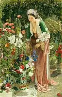 In the Bey's Garden, by John Frederick Lewis, in the museum