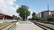 Looking east, from the west end of the station.