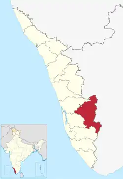 Location in Kerala