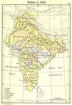 Gujarat Sultanate in 1525.