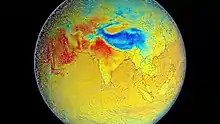 Image 50During summer, warm continental masses draw moist air from the Indian Ocean hence producing heavy rainfall. The process is reversed during winter, resulting in dry conditions. (from Indian Ocean)