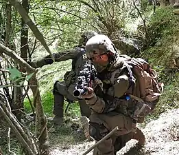 Para SF operator during India-Kyrgyzstan joint Special Forces (SF) exercise Khanjar-IX, 2022