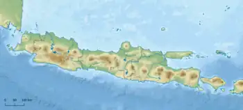 Map showing the location of Bromo Tengger Semeru National Park