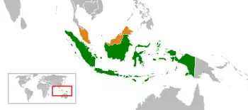 Indonesia Malaysia Locator